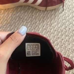 Men’s Adidas Red Campus Sneakers